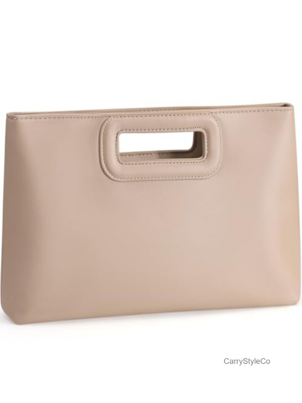 Vegan Leather Clutch Evening Bag Formal Top Handle Shoulder Purse